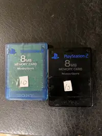 PlayStation 2 memory cards 