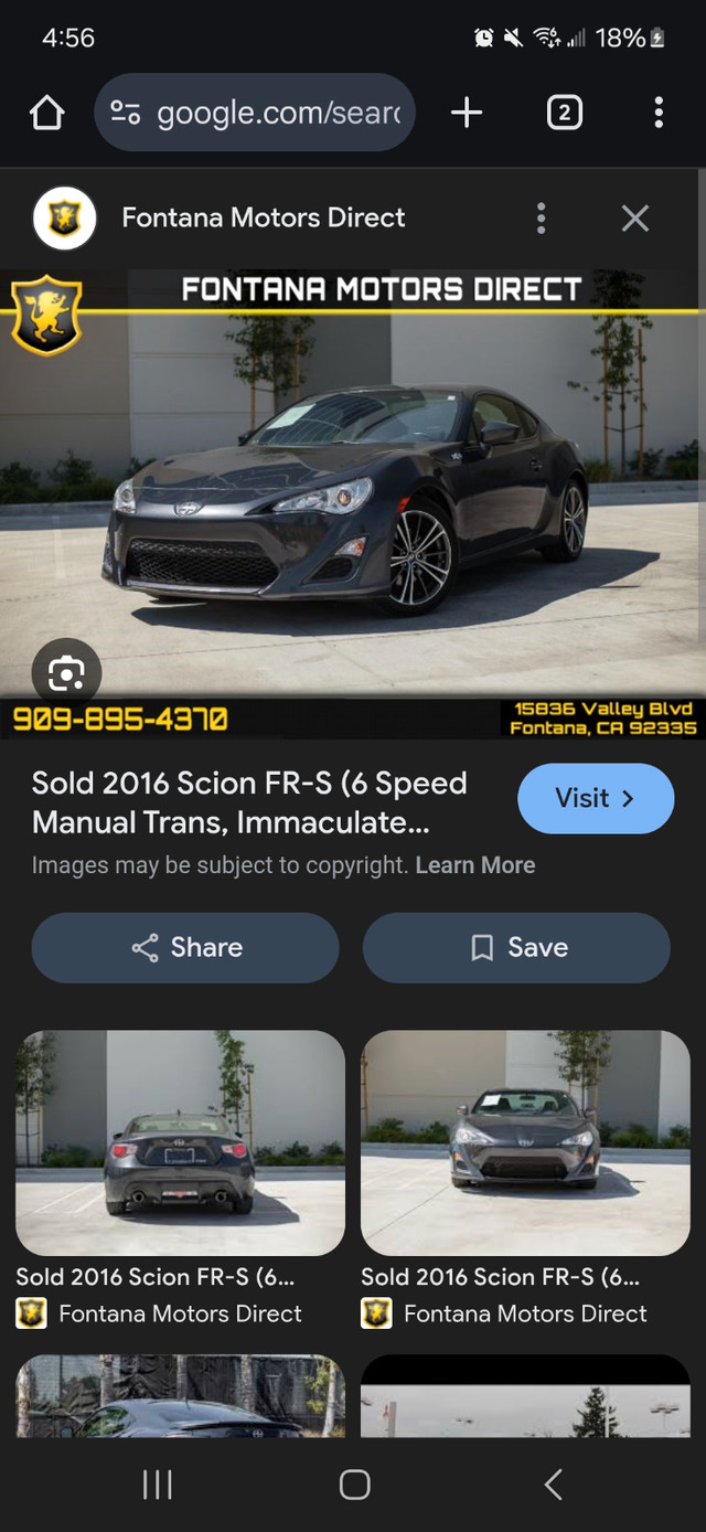 2016 scion frs roller ls swap in Cars & Trucks in Renfrew