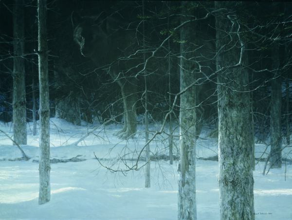 Robert Bateman Midnight Black Wolf Canvas Glicee in Arts & Collectibles in Ottawa