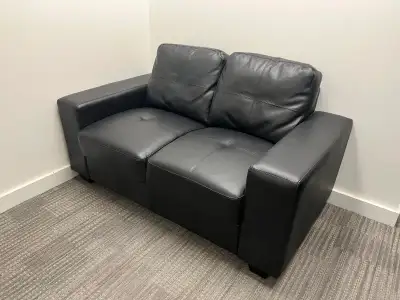 Black Leather 2 Seat Sofas/Couches, View more
