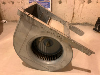 Blower Motor And Fan Assembly From Lennox G26Q2-50-3 Furnace