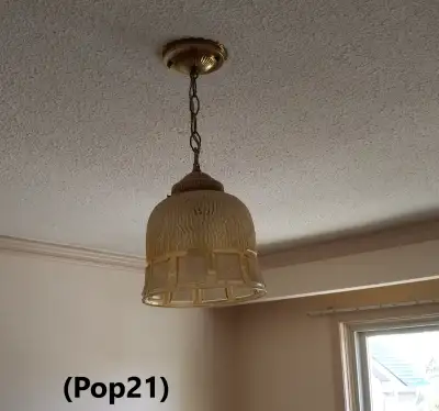 Light - Indoor, Pendant, Antique Style Amber Glass Shade, View more