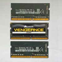 3 DDR4 RAM MEMORY 2400 CARDS