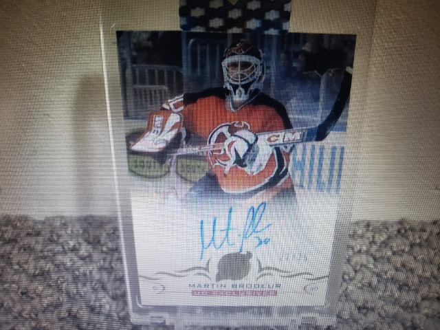 2018-19 UD Clear Cut exclusives Martin Brodeur auto /35 in Arts & Collectibles in Victoria