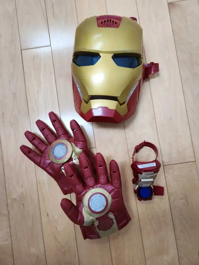 Marvel Iron Man Dress Up Set: Helmet, Gloves & Wrist Launcher