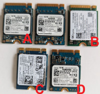 SSD NVMe PCIe 256 Gb -Toshiba, WD, SK Hynix, Kioxia