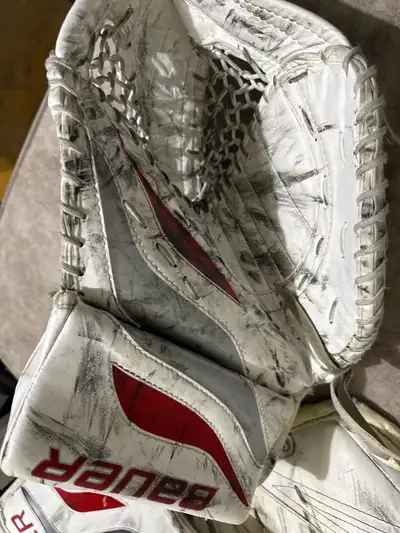 Bauer glove and blocker, View more