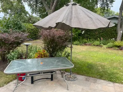 Patio table with umbrella , View more