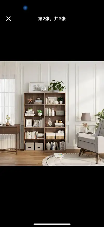 5-Shelf Storage Bookcase Modern Multi-Functional Display Cabinet, View more