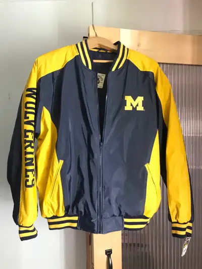 Brand new, never worn Michigan jacket Cash pick up If ads up it’s available
