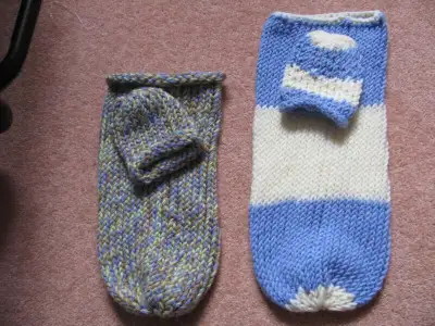 Two baby wraps with a hat for each. extra hats Buy other stuff from my list you get this free.