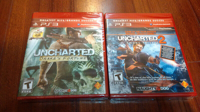 Uncharted 1 & 2 sealed PS3 Games in Sony Playstation 3 in Delta/Surrey/Langley