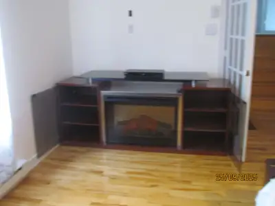 Meuble téléviseur avec foyer électrique, View more