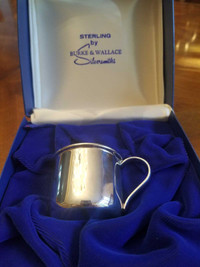 Burke & Wallace Silversmiths Sterling Baby Cup