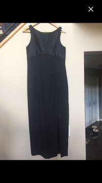 Pretty Classic Long Black Dress 12