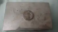 George iii Coin Silver plated Cigar box
