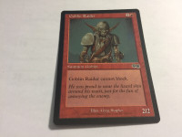 1998 GOBLIN RAIDER #194Magic The Gathering Urza's Saga UNPLYD NM