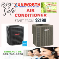 New Air Conditioner and Furnace with Installation and Warranty