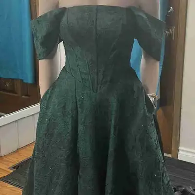 emerald green prom dress, View more