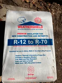 Blow in Cellulose Insulation - 20 bags $10 each