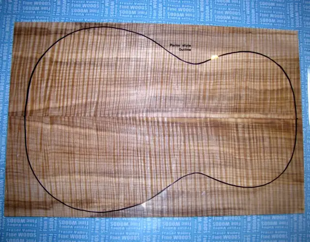 Curly maple, parlour size guitar, set | Guitars | Mississauga / Peel ...