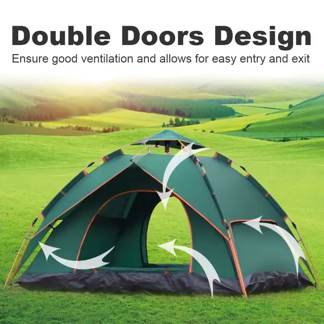 Pop Up Tent Automatic Camping Tent Dome Tent Double Layer in Fishing, Camping & Outdoors in Mississauga / Peel Region - Image 5