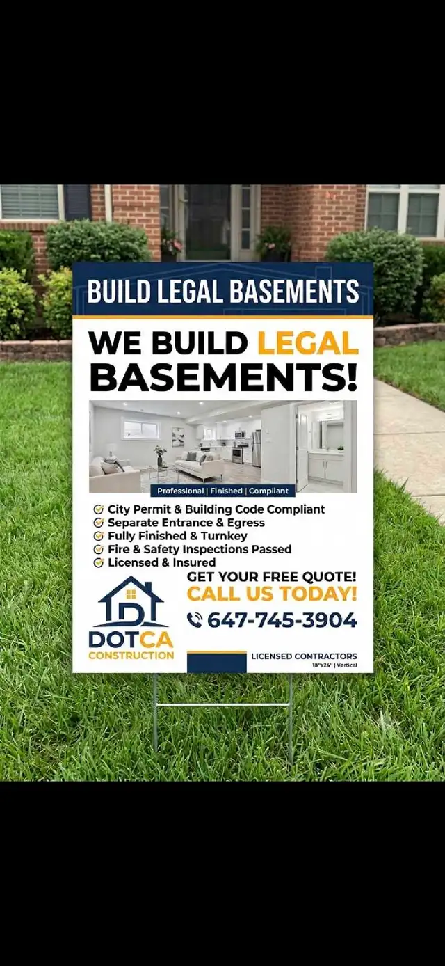  LEGAL BASEMENT FINISHING & RENOVATION