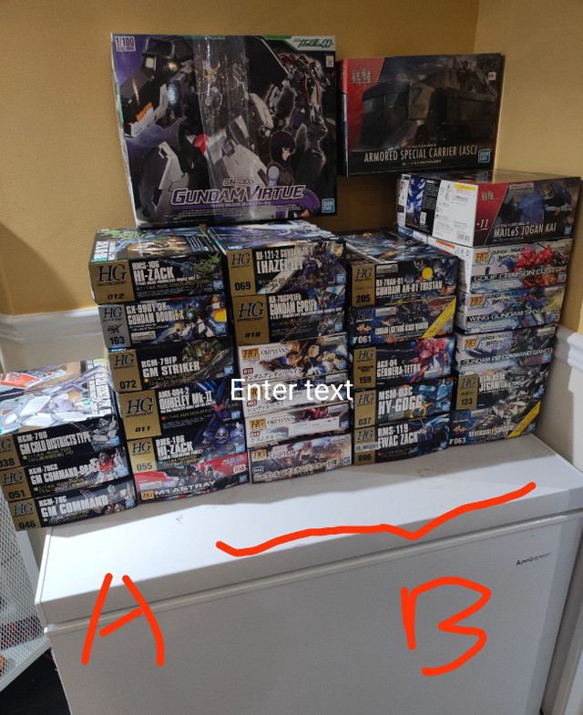 Bandai HG RG and 1/100 Gundam for sell in Hobbies & Crafts in Markham / York Region