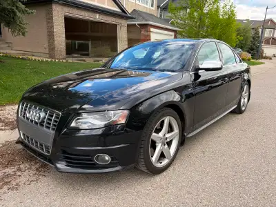 2011 Audi S4 Premium with ~132000km for sale by mature owner. Black on black leather with DSG transm...