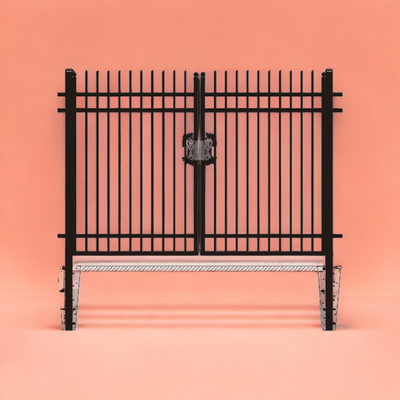 Value Industrial Ornamental Fence Kit: 168 ft., 8'x6', 20 Panels, View more