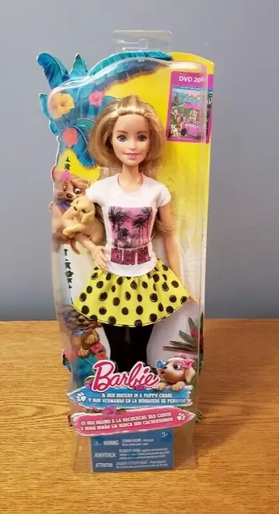 Barbie & Her Sisters In A Puppy Chase Barbie Doll & Puppy - NEW, View more