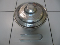 Classic Hand Hammered Aluminum Ice Bucket Made In Italy Cir1950s