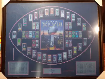 SUPER BOWL XLVIII  UNSIGNED DELUXE TICKET FRAME, View more