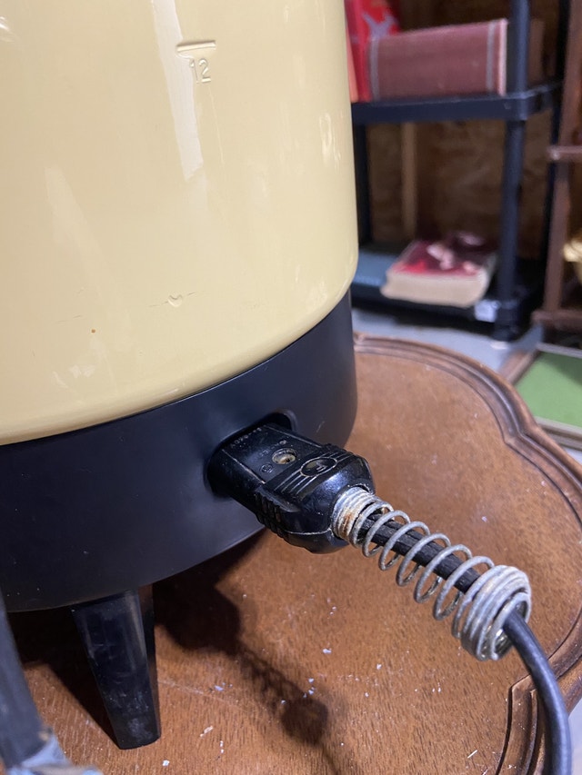 Vintage 70s Electric coffee Maker Percolator Coffee Makers Regina