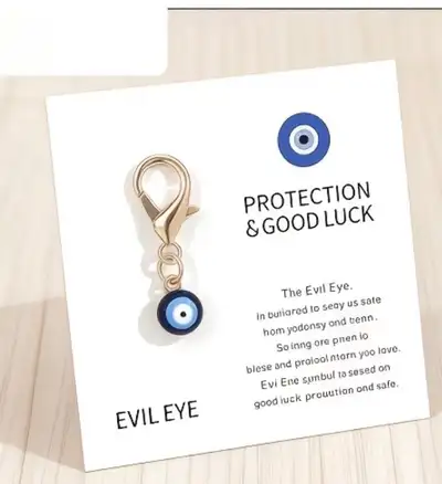 Evil Eye Charm and card set, View more