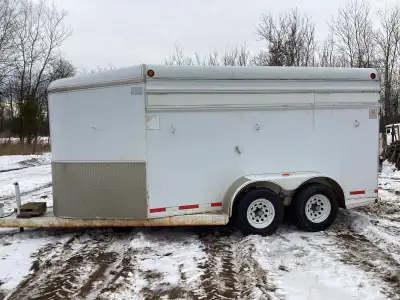 2000 Southland 16’ stock trailer New tires-spare-mats-winter boards-minimal rust-low kms. -$10200 OB...