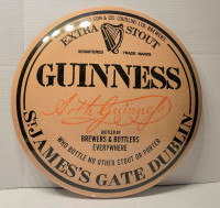 Guinness Metal Sign.  Now Only $20.00.