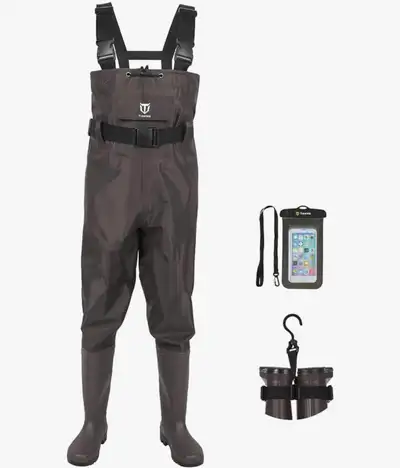 TideWe Waterproof Bootfoot Waders for Men and Women, View more