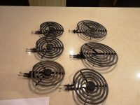 6 Standard Stove Top Replacement Burner Elements 6" and 7.5" Dia