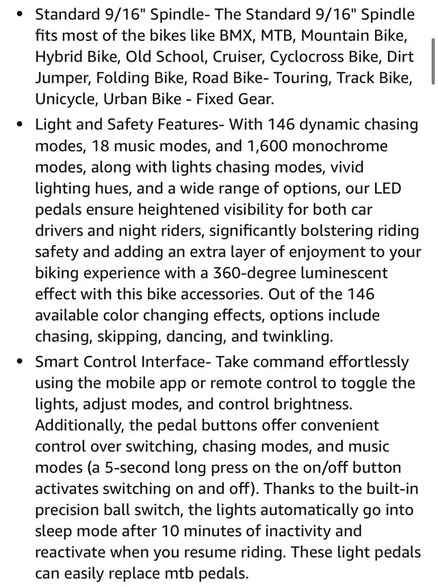 Gyrocopters LED Bike Pedals | Auto On-Off Bicycle Pedals in Frames & Parts in City of Toronto - Image 9