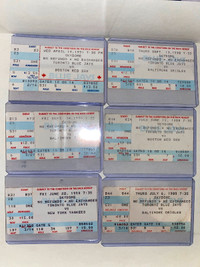 Toronto Blue Jays Ticket stubs Lot of 19 1984-1991.