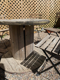 FREE Patio Furniture - Wood tables - For Pick up