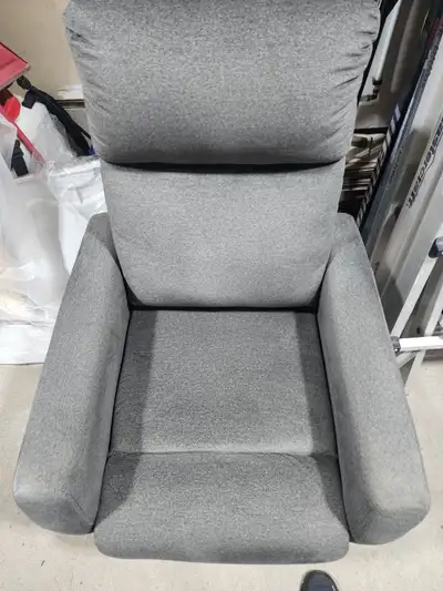Electric grey recliner arm chair, View more
