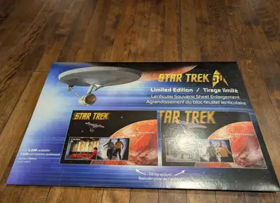 Canada Post Star Trek 50th Lenticular Souvenir Sheet Enlar, View more