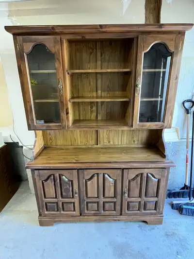 2-Piece Wooden Dining Hutch, View more