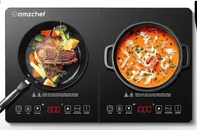 Electric Double Induction Cooktop 1800W Dual Burner Sensor Touch, View more