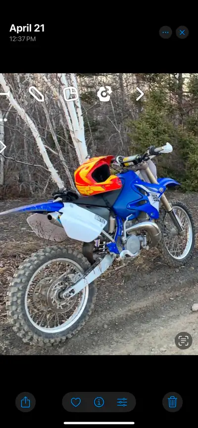 2014 yz250 New top end end of last season New tires Fulll fmf Oversized fuel tank Heavier fly wheel...