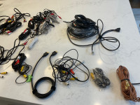 Assorted A/v cables, infrared receiver/transmitter ,speaker wire