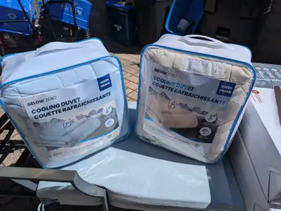 Below Zero Cooling Duvet - Queen Size, New - $50.00 each, View more