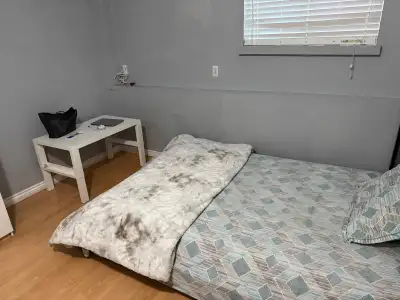 It is a private room in two bedroom walkout basement available from 15 july or 1 august. Sharing wit...